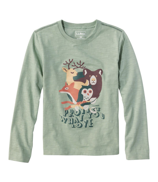 L.L.Bean Kid's Glow in the Dark Graphic Long Sleeve Tee