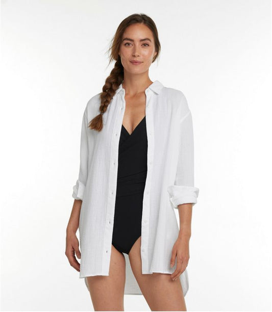 L.L.Bean Women's Cloud Gauze Cover-Up Shirt