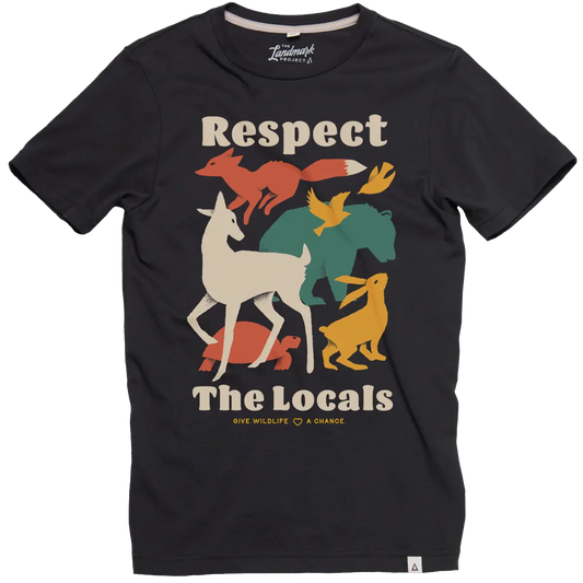 Landmark Project Adult UnisexTee Short Sleeve Respect the Locals Deep Navy