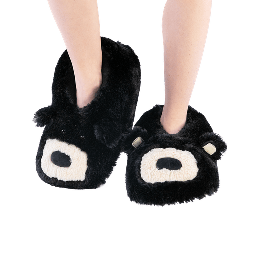 Lazyone Black Bear Critter Slippers