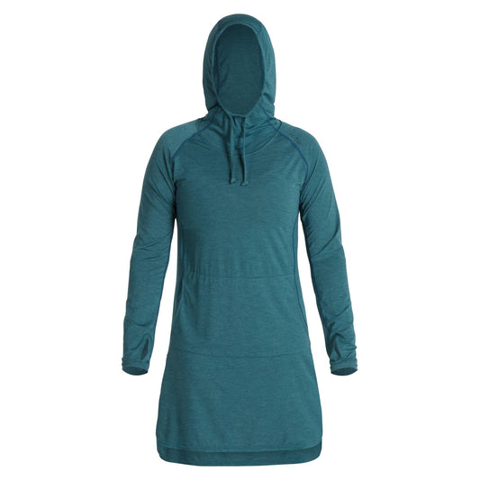 NRS Women's Silkweight Hoodie Dress Meditteranea