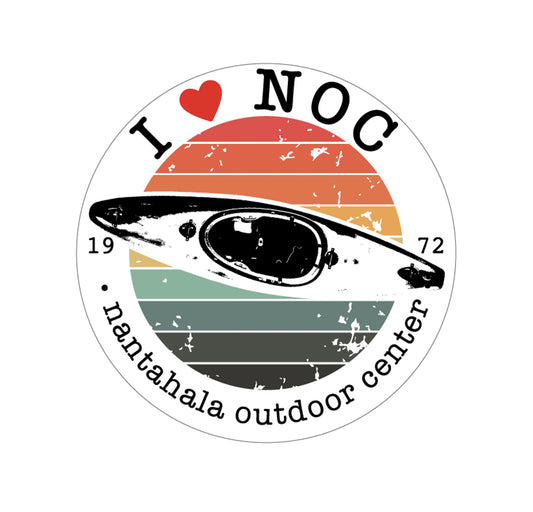 I Heart NOC Sticker Kayak