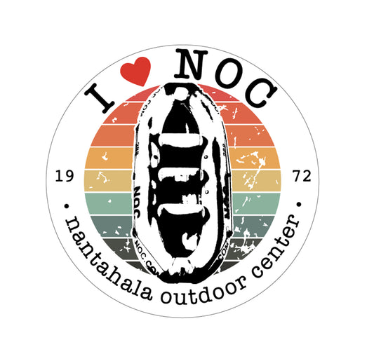I Heart NOC Sticker Raft