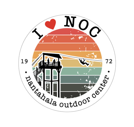 I Heart NOC Sticker Zipper