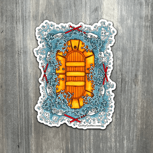 Gritty Gritter Raft Sticker