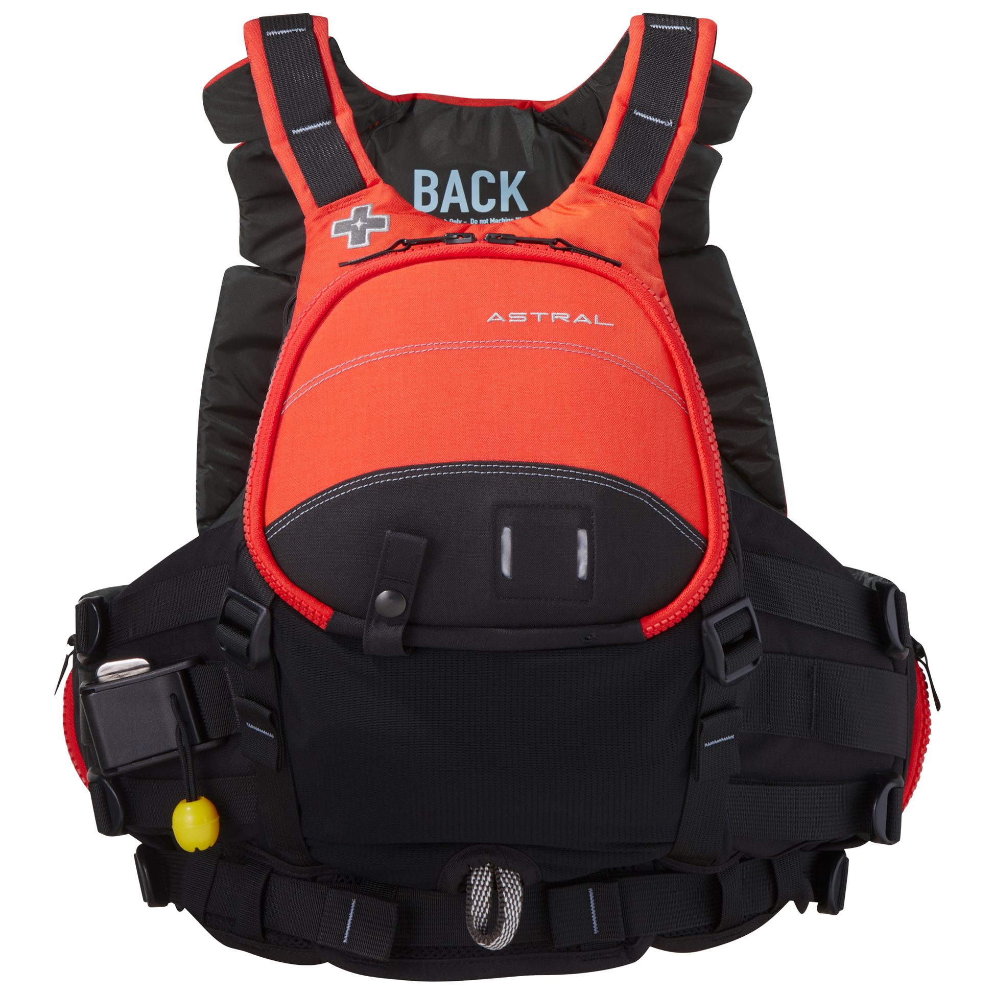 Astral Green Jacket Life Jacket Red Orange Front