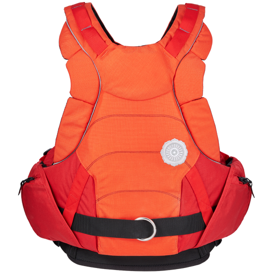 Astral Indus Life Jacket Red Orange Back