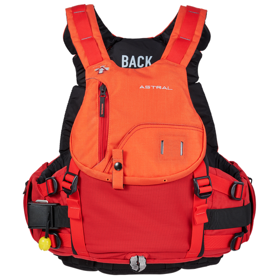 Astral Indus Life Jacket Red Orange Front