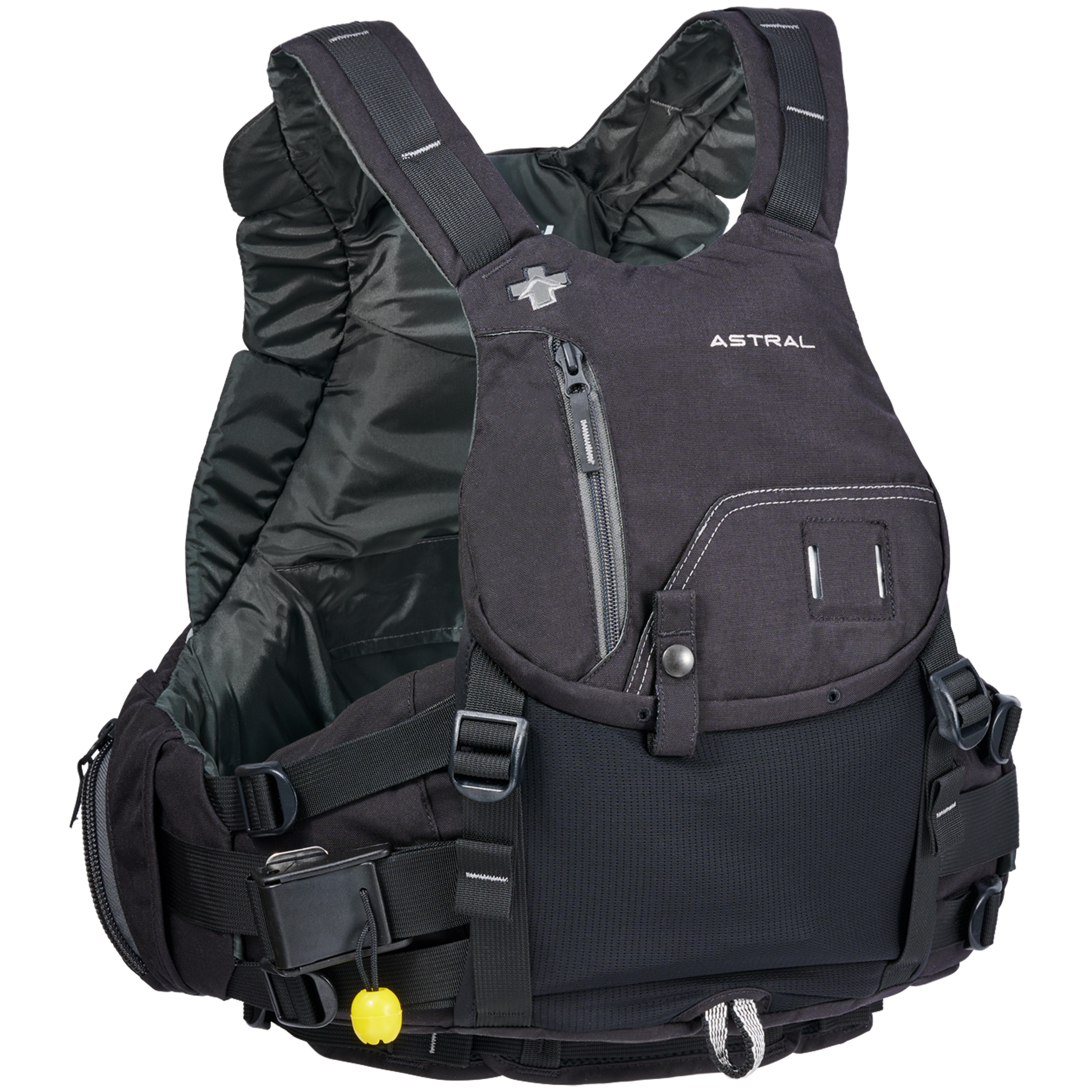 Astral Indus Life Jacket Space Black Angle