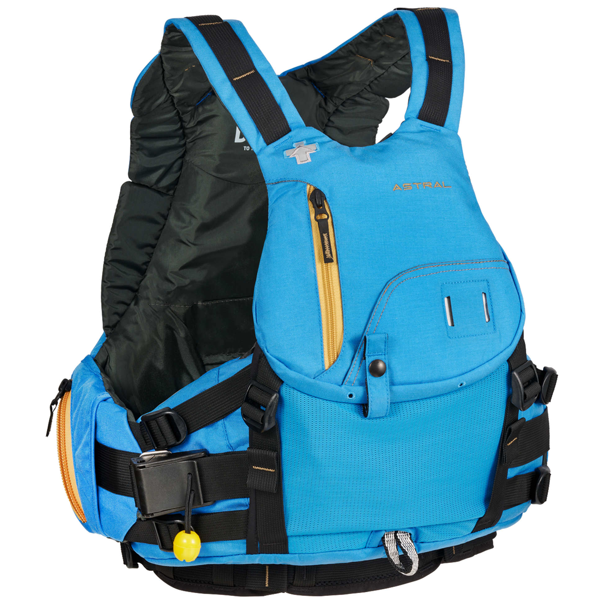 Astral Indus Life Jacket Water Blue Angle