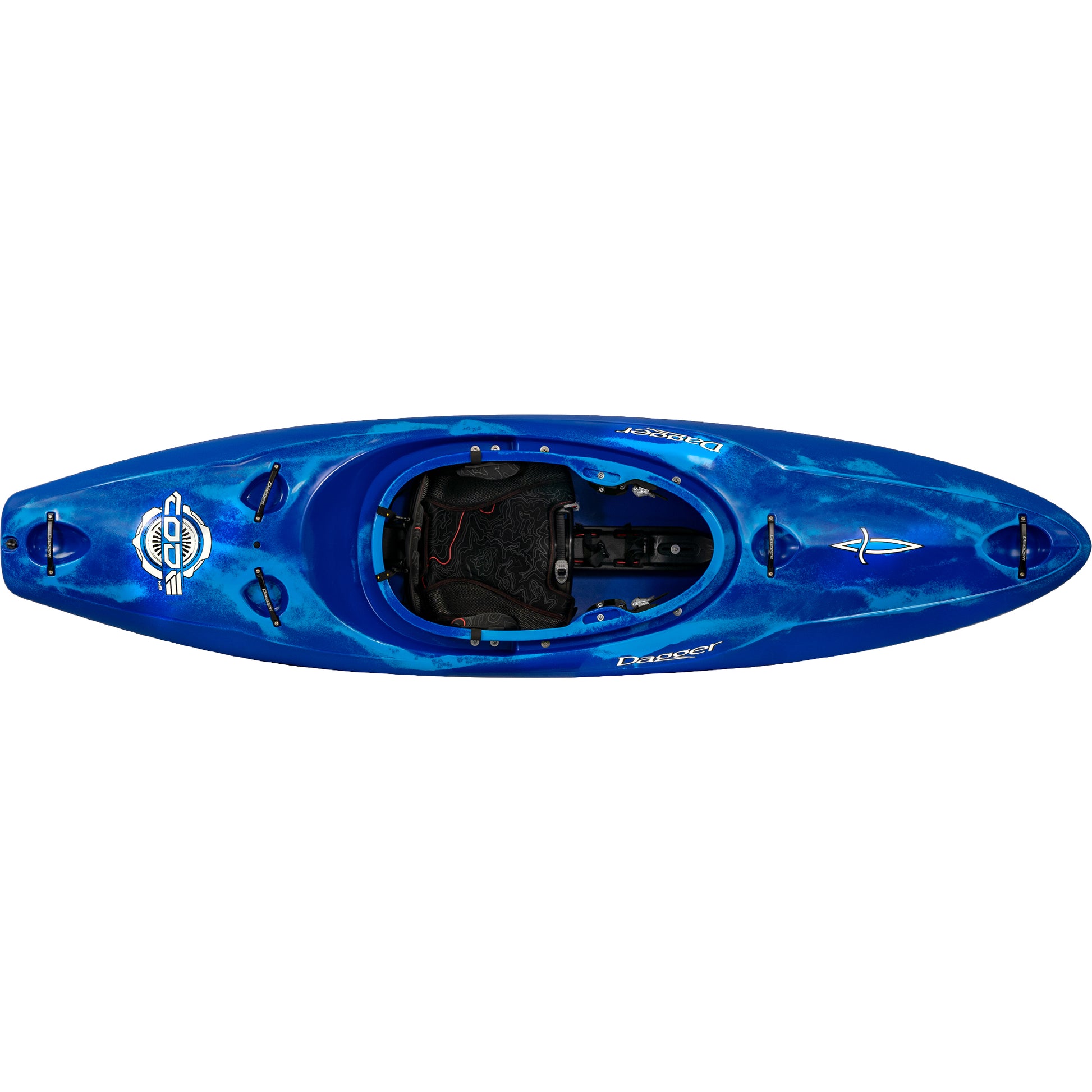Dagger Code Whitewater Kayak Blue Smoke Top View