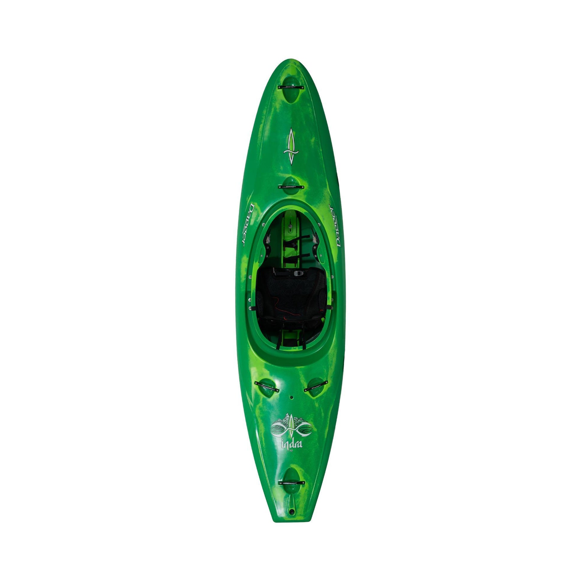 Dagger Indra Whitewater Kayak Green Smoke Top View