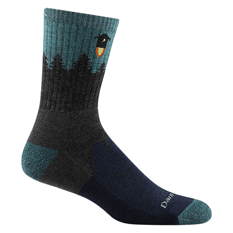 Darn Tough Men's Number 2 Micro Crew Midweight Hiking Socks Gray