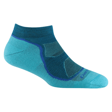 Darn Tough Womens Lt Hiker No Show Lightweight w Cushion Cascade