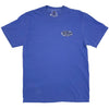A royal blue short-sleeve crewneck t-shirt with a small white and blue oval logo on the left chest reading 'Nantahala OUTDOOR CENTER'.