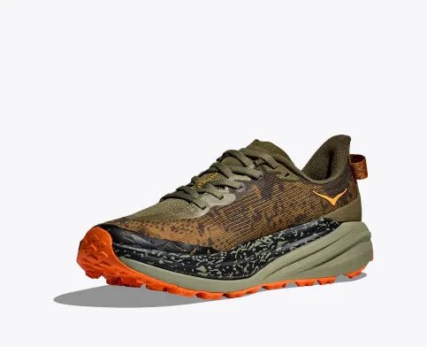 Hoka Mens Speedgoat 6 antique olive squash toe
