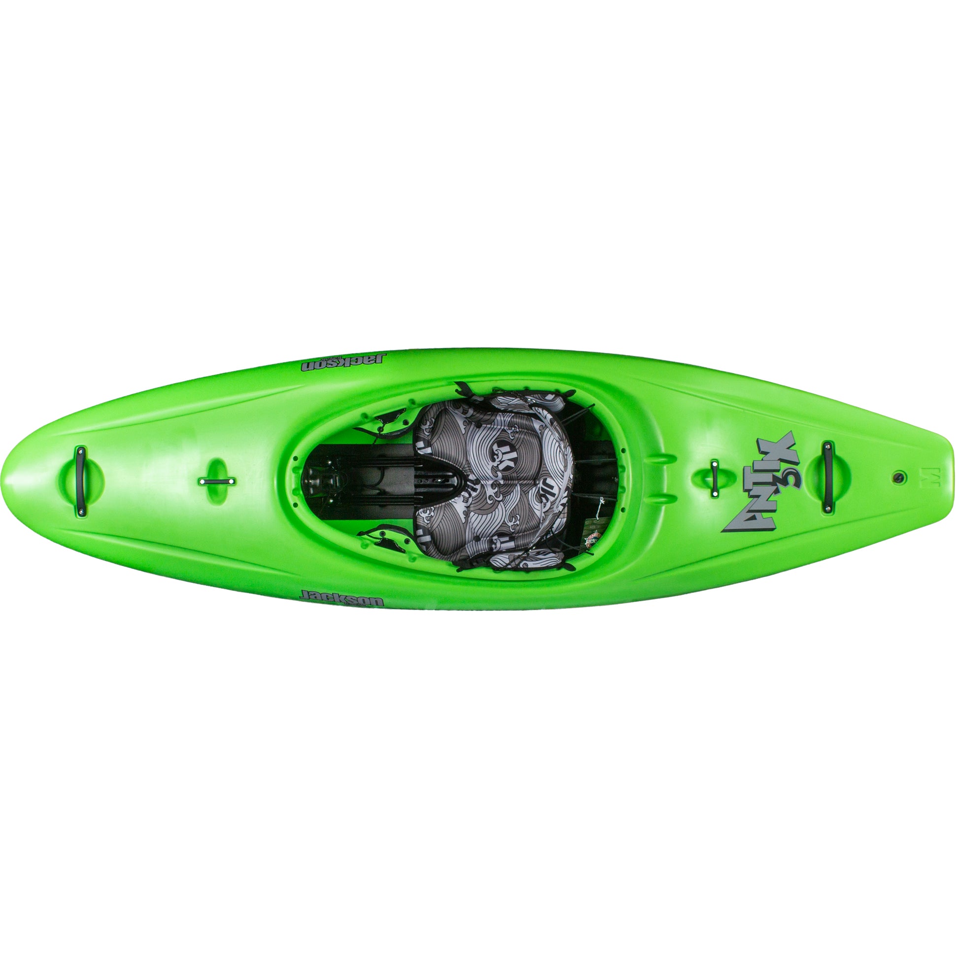 Jackson Antix 3.0 Whitewater Half-Slice Kayak Lime Top View