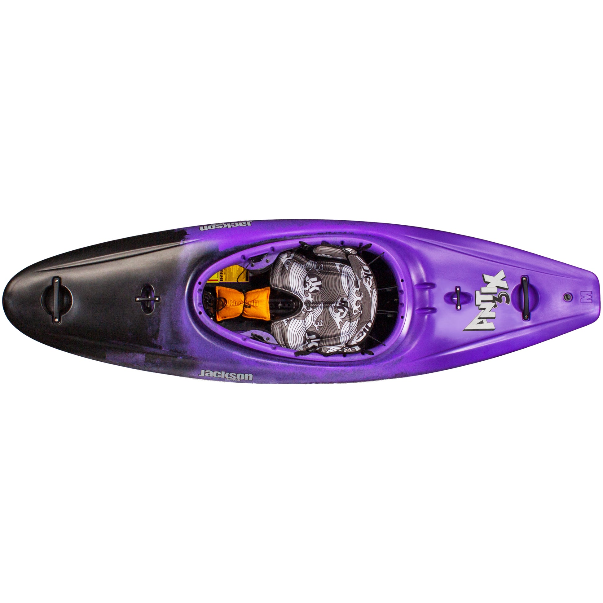 Jackson Antix 3.0 Whitewater Half-Slice Kayak Limited Edition Raven Top View