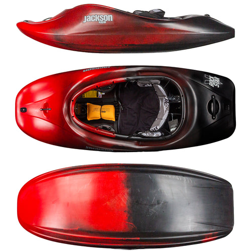 Jackson Rockstar V Whitewater Freestyle Kayak - Venom Red and Black