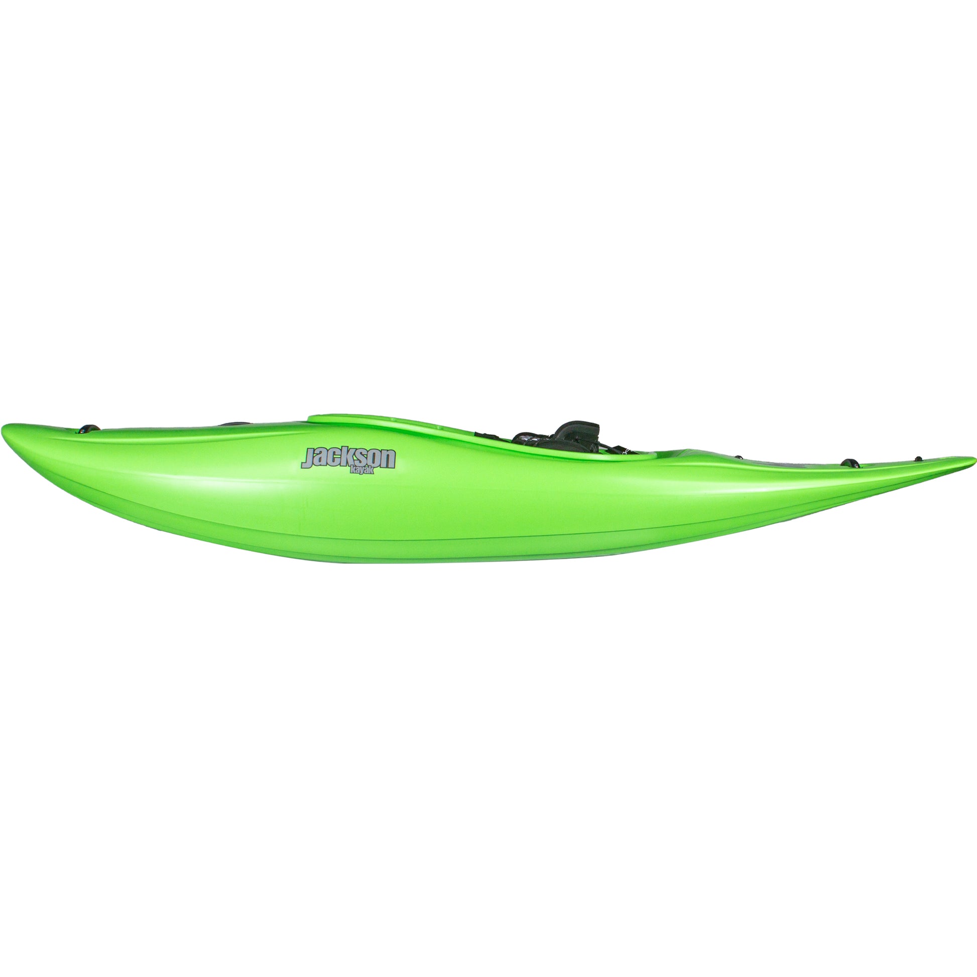 Jackson Antix 3.0 Whitewater Half-Slice Kayak Lime Side Profile