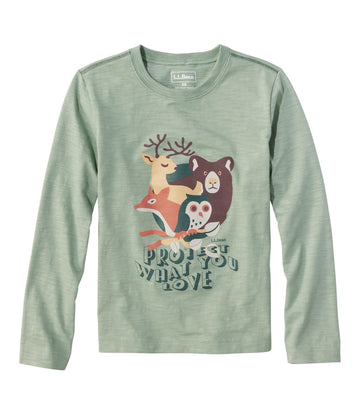 L.L.Bean Kid's Glow in the Dark Graphic Long Sleeve Tee