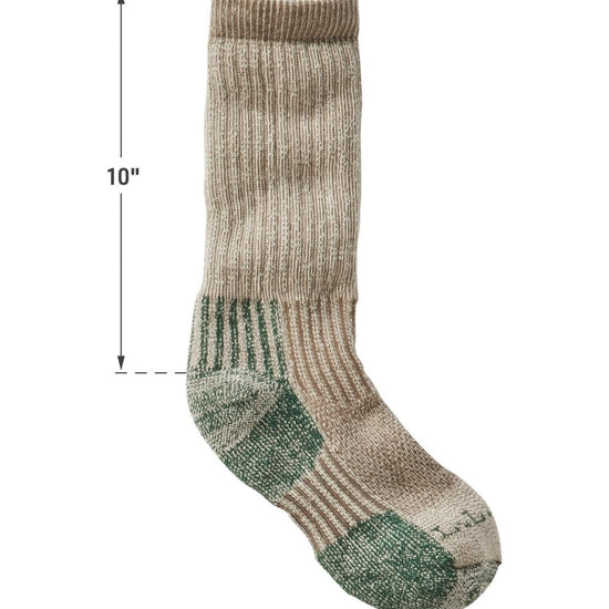 L.L. Bean Boot Socks Dark Khaki With Measurements