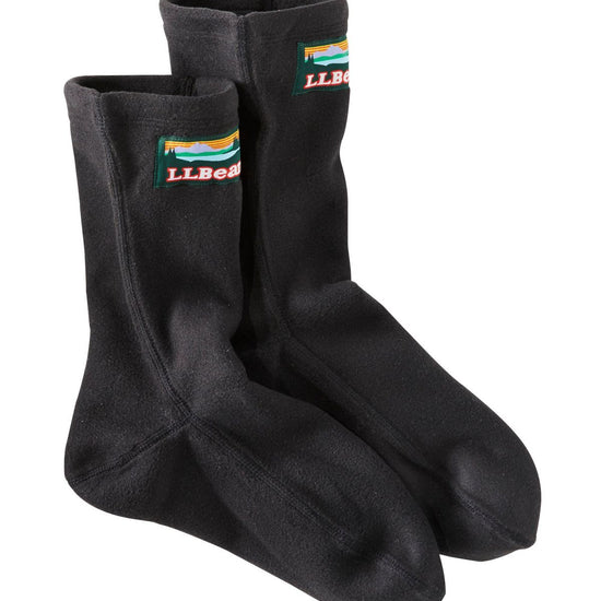 L.L. Bean Fleece Socks Black Katahdin