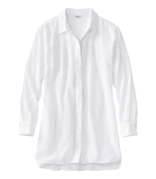 L.L.Bean Women's Cloud Gauze Cover-Up Shirt