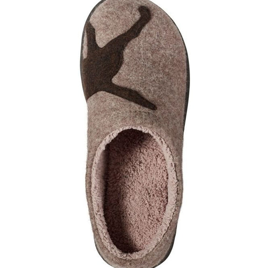 L.L. Bean Women's Daybreak Scuff Motif 2 Dusty Olive Forest Friends Taupe Chocolate Dog Top