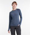 L.L. Bean Women's Everyday SunSmart® Tee, Crewneck Long-Sleeve On Model