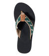 L.L. Bean Women's Original Maine Isle Flip-Flop Motif Dragon Fly Pine Top