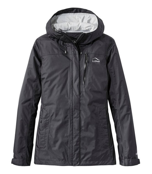 L.L. Bean Women's Trail Model Rain Jacket Black