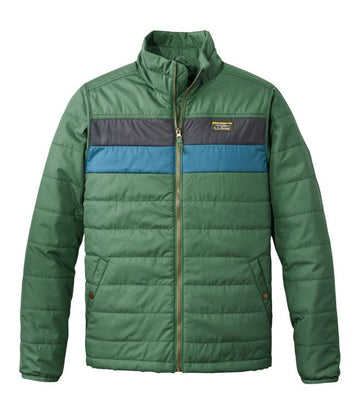 L.L.Bean Men's Mountain Classic Puffer Jacket - Evergreen/Iron