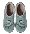 L.L.Bean Women's Daybreak Scuffs, Motif Faded Sage Chickadee