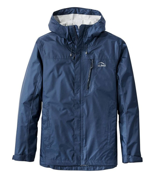 L.L. Bean Men's Trail Model Rain Jacket Nautical Navy