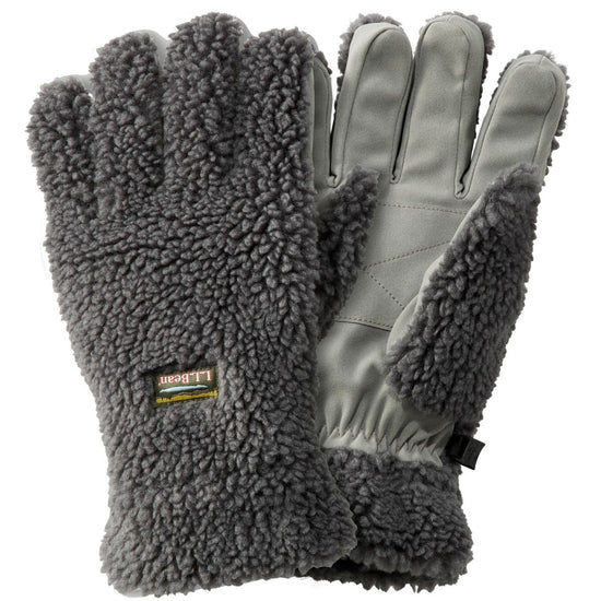 L.L. Bean Mountain Pile Fleece Glove Alloy Gray