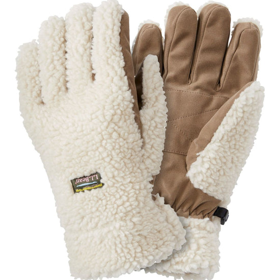 L.L. Bean Mountain Pile Fleece Glove Natural
