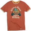 Landmark Project Give A Hoot Unisex Short Sleeve Ringer Tee Spice Fossil