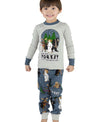 Lazyone Kid's May The Forest Be With You PJ Set On Model Front