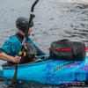 Level Six Porter Dry Duffel Bag 20L Black on Water with Kayaker