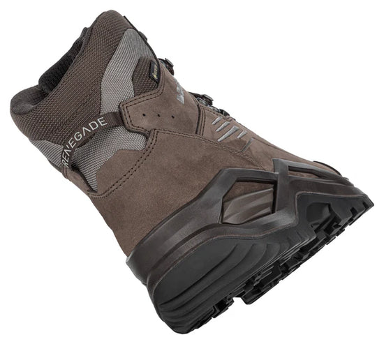 Lowa Men's Renegade EVO GTX WP Mid Espresso Seaweed Heel
