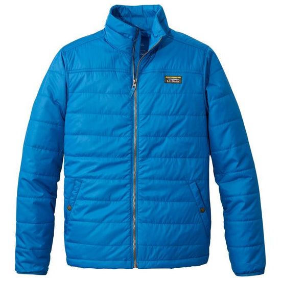 L.L.Bean Men's Mountain Classic Puffer Jacket Blue Water