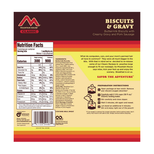 Mountain House - Classic Biscuits and Gravy