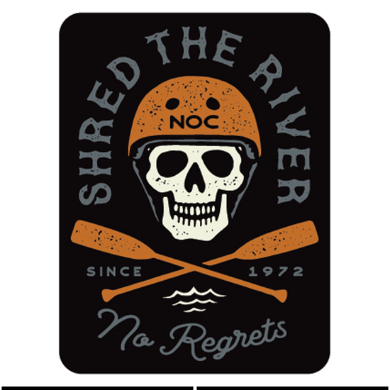 NOC Shred The River Magnet