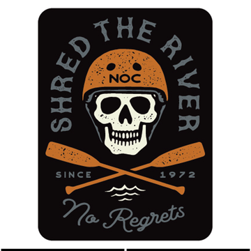 NOC Shred The River Magnet