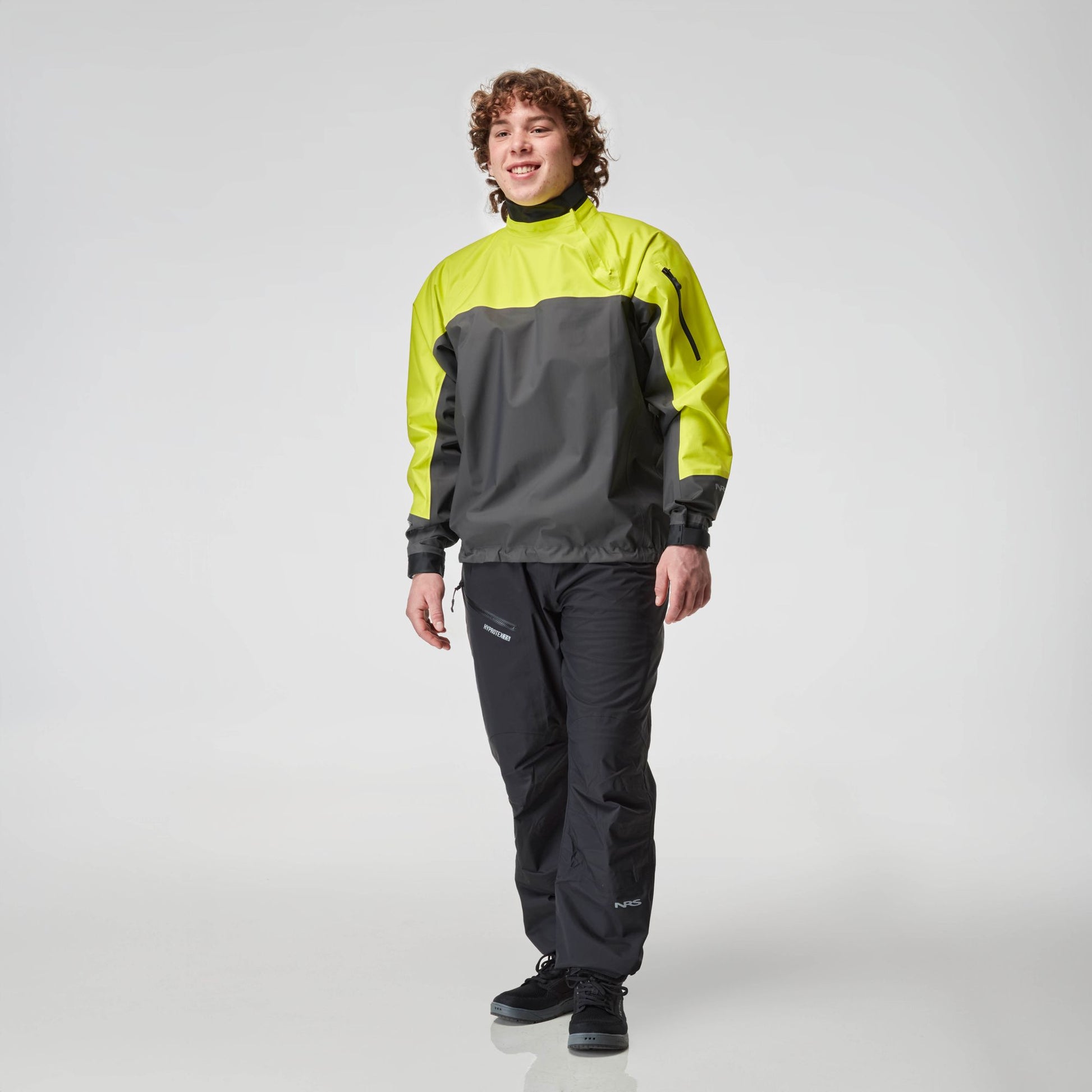 NRS Men's Endurance Splash Jacket Graphite Model Front
