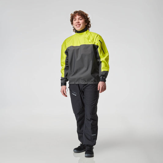 NRS Men's Endurance Splash Jacket Graphite Model Front