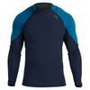 NRS Men's Hydroskin 0.5 Long Sleeve Shirt Navy Mykonos