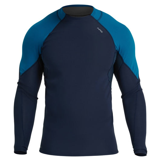 NRS Men's Hydroskin 0.5 Long Sleeve Shirt Navy Mykonos