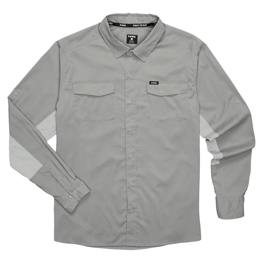 NRS Men's Long Sleeve Guide Shirt Pebble